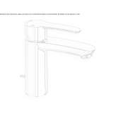 Single-lever countertop washbasin tap Yakutiye