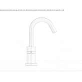 Hydrogress faucet mounted on the deck with a swivel spout Whittier