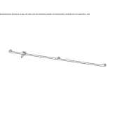 Wall-mounted washbasin tap made of stainless steel Ibipora