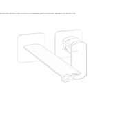 Single-lever wall-mounted washbasin faucet Ilford