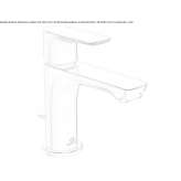 Single-lever countertop washbasin tap Brusperk