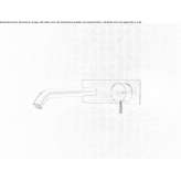 Wall faucet with spout Anaya