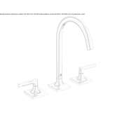 3-hole countertop washbasin tap Uxheim