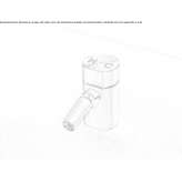 Freestanding faucet with adjustable spout Lesna