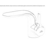 Single-lever countertop washbasin tap Dedham