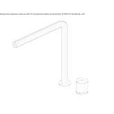 Countertop washbasin tap made of stainless steel Etucuaro