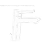 Single-lever countertop washbasin tap with aerator Elmas