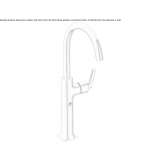 Single-lever, 1-hole washbasin faucet Uxheim