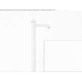 Free-standing washbasin tap made of stainless steel Bynum