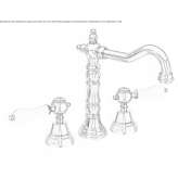 3-hole countertop washbasin tap with individual rosettes Marmion