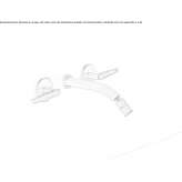 Set of 2 single wall-mounted faucets with adjustable spout Golubac