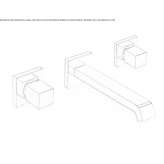 3-hole wall-mounted washbasin tap Hervias