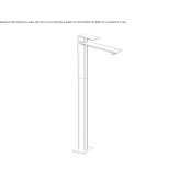 Floor-standing single-lever washbasin tap Ilford