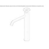 Countertop 1-hole stainless steel washbasin tap Korgan