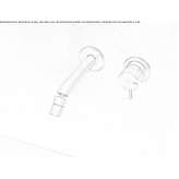 Wall faucet with adjustable spout Anaya