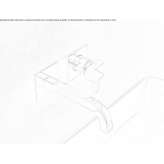 Single-lever brass wall-mounted washbasin faucet Farley