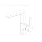Single-lever washbasin tap with adjustable spout Yakutiye