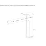 Countertop washbasin tap with aerator Loiching