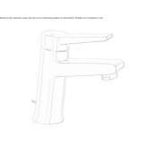 Single-lever countertop washbasin tap with aerator Elmas