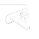 Wall-mounted washbasin tap Delaware