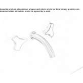 Set of 2 single taps for wall mounting Gualaco