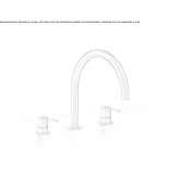 Three-hole tap with swivel spout Hoshcha