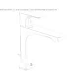 Single-lever countertop washbasin tap with aerator Brusperk