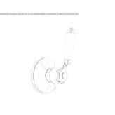 Wall-mounted washbasin tap Belin