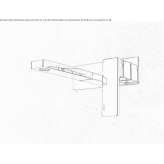 Single-lever wall-mounted washbasin faucet Jedwabno