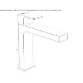 Single-lever washbasin tap with cork stopper Registro