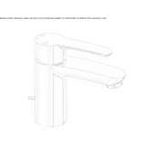 Single-lever countertop washbasin tap Yakutiye