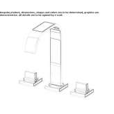3-hole countertop washbasin tap with single rosettes Kerman