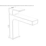 Single-lever washbasin tap with cork stopper Registro