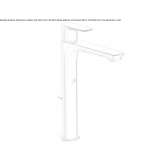 Countertop washbasin tap with cork stopper Brusperk