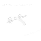 Set of 2 single wall-mounted faucets with spout Golubac