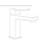 Single-lever countertop washbasin tap Valthe
