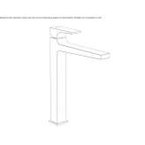 Single-lever countertop washbasin tap Ceton