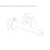 Single-lever wall-mounted washbasin faucet Brusperk