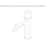 1-hole stainless steel basin tap Etucuaro