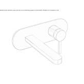 Wall-mounted washbasin tap Kamyshla