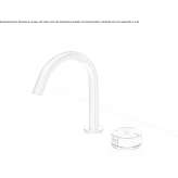 2-hole stainless steel washbasin tap with adjustable spout Prees