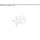 Single-hole wall-mounted washbasin tap made of stainless steel Nidzica