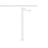 Floor-standing single-lever washbasin tap Lirio