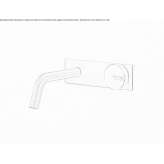 Wall-mounted washbasin tap made of stainless steel Bynum
