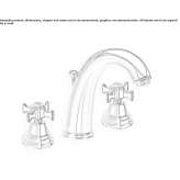3-hole washbasin tap with individual rosettes Bear