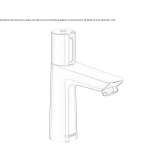 Single-lever countertop washbasin tap Viticuso