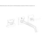 3-hole wall-mounted washbasin tap with individual rosettes Uxheim