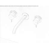 Set of wall faucets with spout Anaya