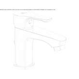 Single-lever countertop washbasin tap Leones