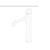 Countertop washbasin tap made of stainless steel Mislata